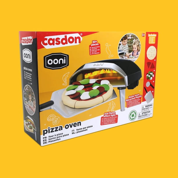 Jouet en bois pour enfants : ensemble de pizza et d'aliments d'imitation en bois pour jeu de rôle