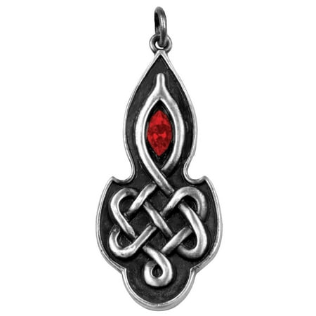 - Celtic Ruby Pendant - Collectible Medallion Necklace Accessory Jewelry