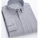 thumbnail image 3 of Blusa y camisa de manga larga con cuello vuelto para hombre, estampada, informal, formal, con solapa, de poliéster, 3 of 3