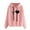 Pink, variant on Aloohaidyvio Sweatshirts Womens Fashion Casual Long Sleeve Print Hooded Pocket Sweatshirt Tops Blouse
