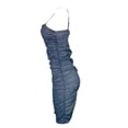thumbnail image 3 of Franhais Ladies Sexy Glitter Slip Dress, Girls Leisure Style Rhinestone Shoulder Strap Sleeveless Ruched Short Hip Skirt Party Dress, 3 of 9