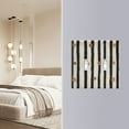 thumbnail image 4 of Yayeee Toggle Light Switch Wall Plate 2-Gang 4.56"x4.48" Decorative Outlet Cover, Black Abstract Stripes, 4 of 7