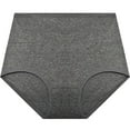 thumbnail image 4 of Fnooota Womens Underwear, High Waist 100% Cotton Briefs Panties Light Comfort Breathable Stretchy Dark Gray ,M, 4 of 4