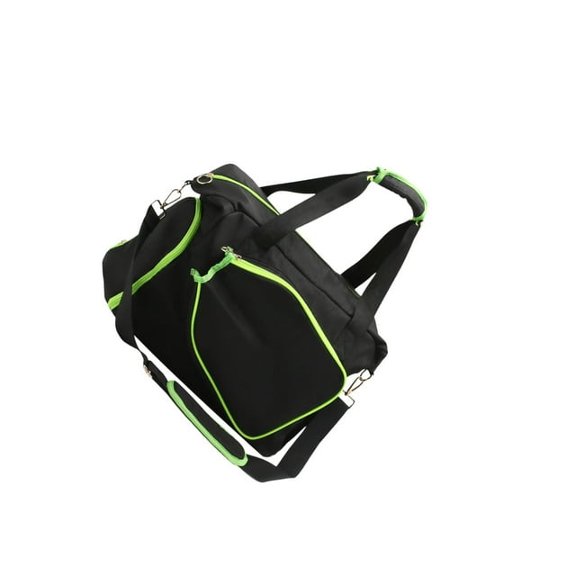Ruiboury Pickleball Racket Bag Lightweight with Zipper Pickleball Handbag Racquet Bag Black Green