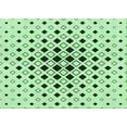 thumbnail image 1 of Ahgly Company Machine Washable Indoor Rectangle Transitional Mint Green Area Rugs, 6' x 9', 1 of 7