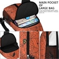 thumbnail image 4 of Sling Backpack,Halloween Spider Web Silhouette Pattern Crossbody Bag with Water Bottle Holder,Waterproof Sling Bag for Men/Women with Chest Phone Holder for Hiking,Travel, 4 of 6