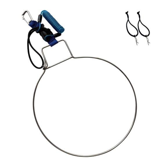 Strong Fishing Accessories Tackle Retractable Spring Hook Stringer with Clip for Secure Fish Carrying