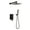 Oil Rubbed Bronze, variant on ANGELES HOME 12" Wall Mounted Shower Faucet Set, Shower System With Square Rain Shower Head and Handheld Shower, Rough in Valve, Hot Cold Water 2.5 GPM, Brushed Nickel