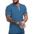 thumbnail image 2 of IROINNID Men's Casual Solid Short-sleeved Fitness Training T-shirt, 2 of 4
