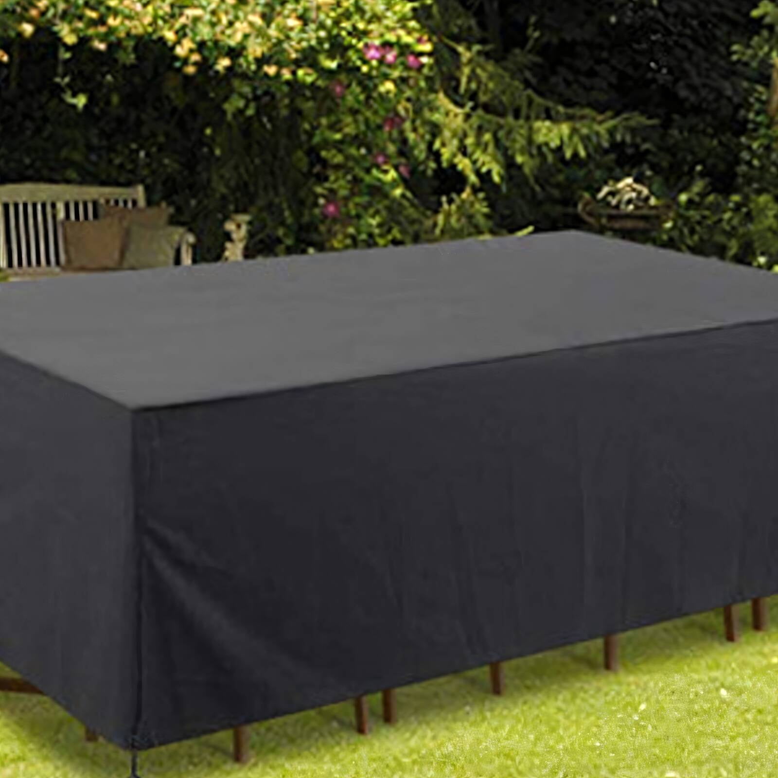 AUQ Patio Furniture Covers,Heavy-Duty 420D Outdoor Furniture Covers Waterproof,UV Protection Adjustable Drawstring Patio Table Coverfor Chairs and Tables,120*60*90cm