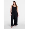 thumbnail image 2 of Joyspun Women’s Lace Trim Ribbed Pants, 30'' Inseam, Sizes XS-3X, 2 of 6