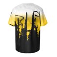 thumbnail image 4 of Hombres manga corta casual impresión cuello redondo moda pulóver camiseta blusa tops Pompotops oipoqjl31129, 4 of 4