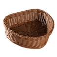 thumbnail image 2 of Cesta de ratán artificial con forma de corazón, cesta para aperitivos, cesta organizadora para artículos diversos de escritorio L, 2 of 9