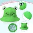 thumbnail image 4 of TELOLY Cute Frog Bucket Hats Fisherman Cap Summer Beach Sun Protection Cap for Adults Sun Hats for Women, 4 of 8