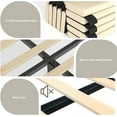 thumbnail image 3 of Full/Queen/King Size Platform Leather Upholstered Bed Frame - 50.8in Tall Headboard, 4 Storage Drawers, USB Charging Station & LED Lights, No Box Spring Needed, 3 of 7