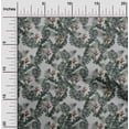 thumbnail image 2 of oneOone Georgette Viscose Gray Fabric Tropical Craft Projects Decor Fabric Printed By The Yard 42 Inch Wide, 2 of 5
