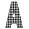 thumbnail image 2 of The Stupell Home Decor Collection Stupell Industries Oversized Black Hounds Tooth Hanging Initial, 2 of 2