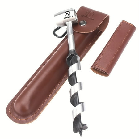 

CGKJ Manual Auger Scotch Eye Wood Auger Drill Bit For Bushcraft Backpack And Camping Outdoor Wood Peg And Hole Maker With Holster