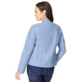 thumbnail image 3 of Jessica London Women's Plus Size Zip Front Leather Jacket, 3 of 6