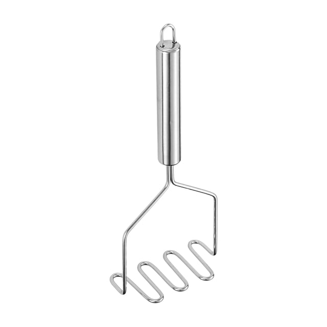 A Potato Masher Stainless Steel Manual Press Crusher For Kitchen Mashed Potatoes Pumpkin Easy To Clean Size A 9.25X3.74 Inches