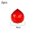 thumbnail image 2 of 2pcs 40mm Vintage Feng Shui Faceted Decorative Colorful Crystal Ball Prisms, 2 of 5