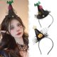 thumbnail image 2 of Diadema de Halloween para fiesta de calabaza, sombrero de bruja, suministros de decoración, accesorio para el cabello, tela de araña clásica, 2 of 4