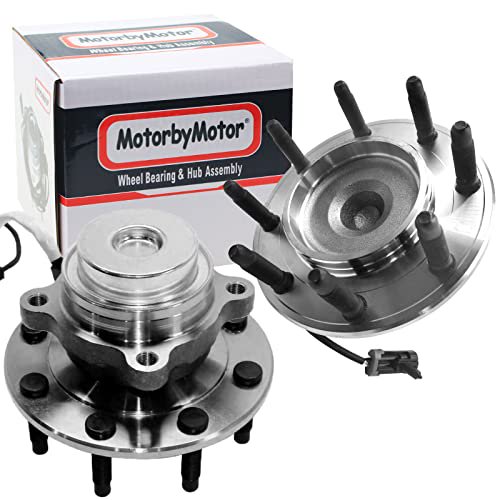 MotorbyMotor 515059 Ensemble de Roulement de Moyeu de Roue avant 2WD avec 8 Crampons en ABS Compatible avec Chevrolet Express 2500 3500 4500, GMC Savana 2500 3500 4500