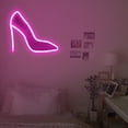 thumbnail image 4 of Pink High Heels Neon Sign, Battery Operated or USB Powered LED Neon Sign Light for Party, Home, Wall Decoration Lamp Kids Gift, 4 of 5