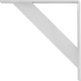 thumbnail image 4 of Ekena Millwork 2"W x 14"D x 14"H Traditional Steel Bracket, Hammered White, 4 of 13
