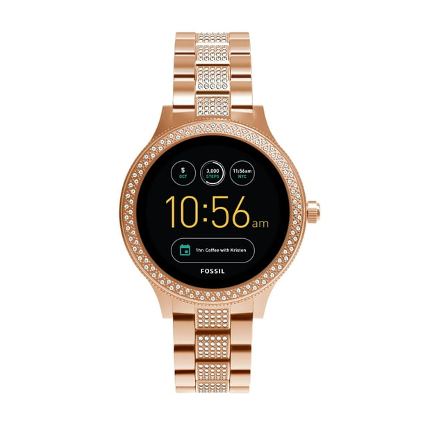 Fossil Gen 3 Venture Women's Smartwatch - Rose Gold-Tone and Glitz - Powered with Wear OS by