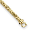 thumbnail image 3 of Auriga Fine Jewelry 18K Yellow Gold Polished 9.5mm Sapphire Byzantine 7.5" Bracelet for Women, 3 of 6