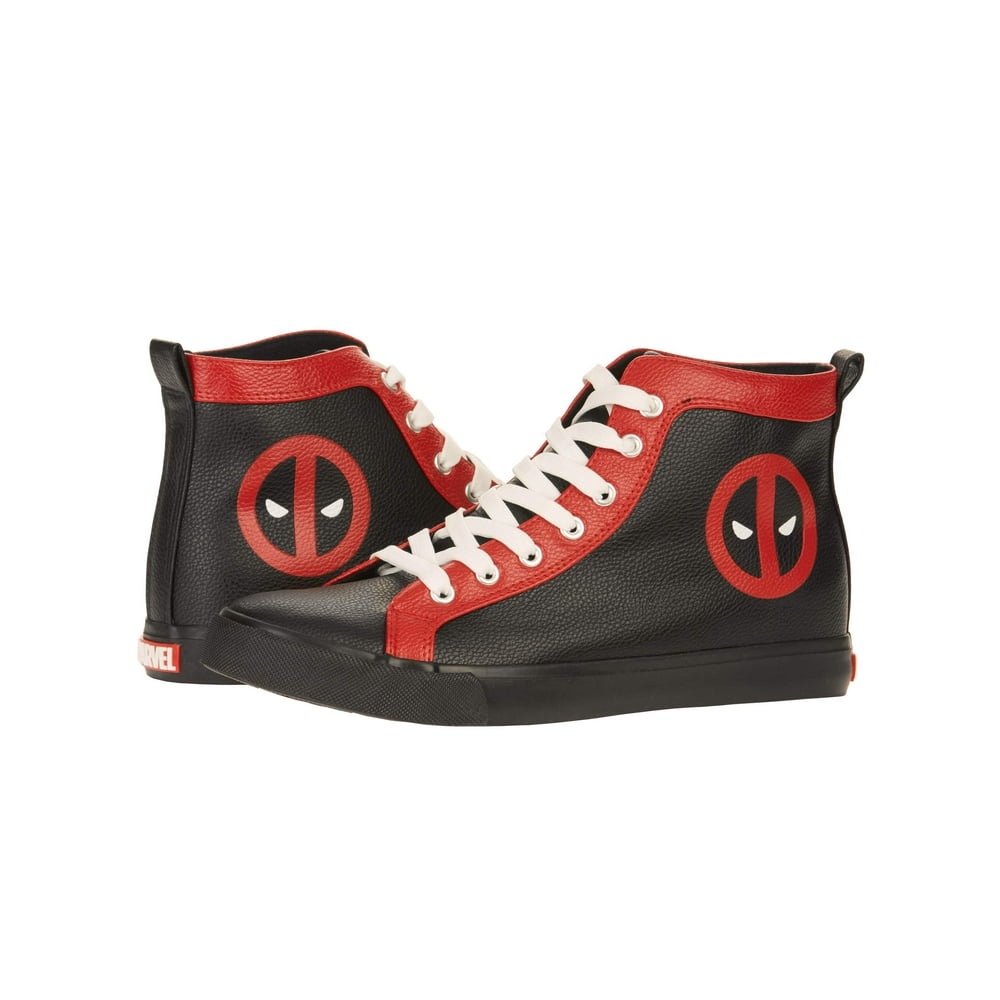 Marvel Deadpool Men�s High Top Sneaker Marvel Deadpool Men�s High Top Sneaker