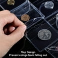 thumbnail image 4 of 50 Pcs Single Pocket Coin Sleeves Collectors Individual Clear Plastic Sleeves Holders Small Coin Holders Plastic Coin Pouch Single Coin Protector for Coins Jewelry and Small Items Storage (2.2 inch), 4 of 7