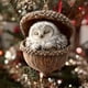 thumbnail image 5 of Adornos navideños acrílicos 2D | Decoraciones festivas con cinta | Diseños redondos para interiores y exteriores, 5 of 5
