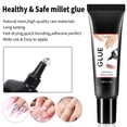 thumbnail image 5 of Quick Drying Nail Glue Kit - 10g Semi Solid Glue with 10ml Remover, No Lamp Needed, Long Lasting, Easy Application, Drip-Proof Formula, Press-On Nail Adhesive, Acrylic Nail Tips, Makeup Organizers, 5 of 9