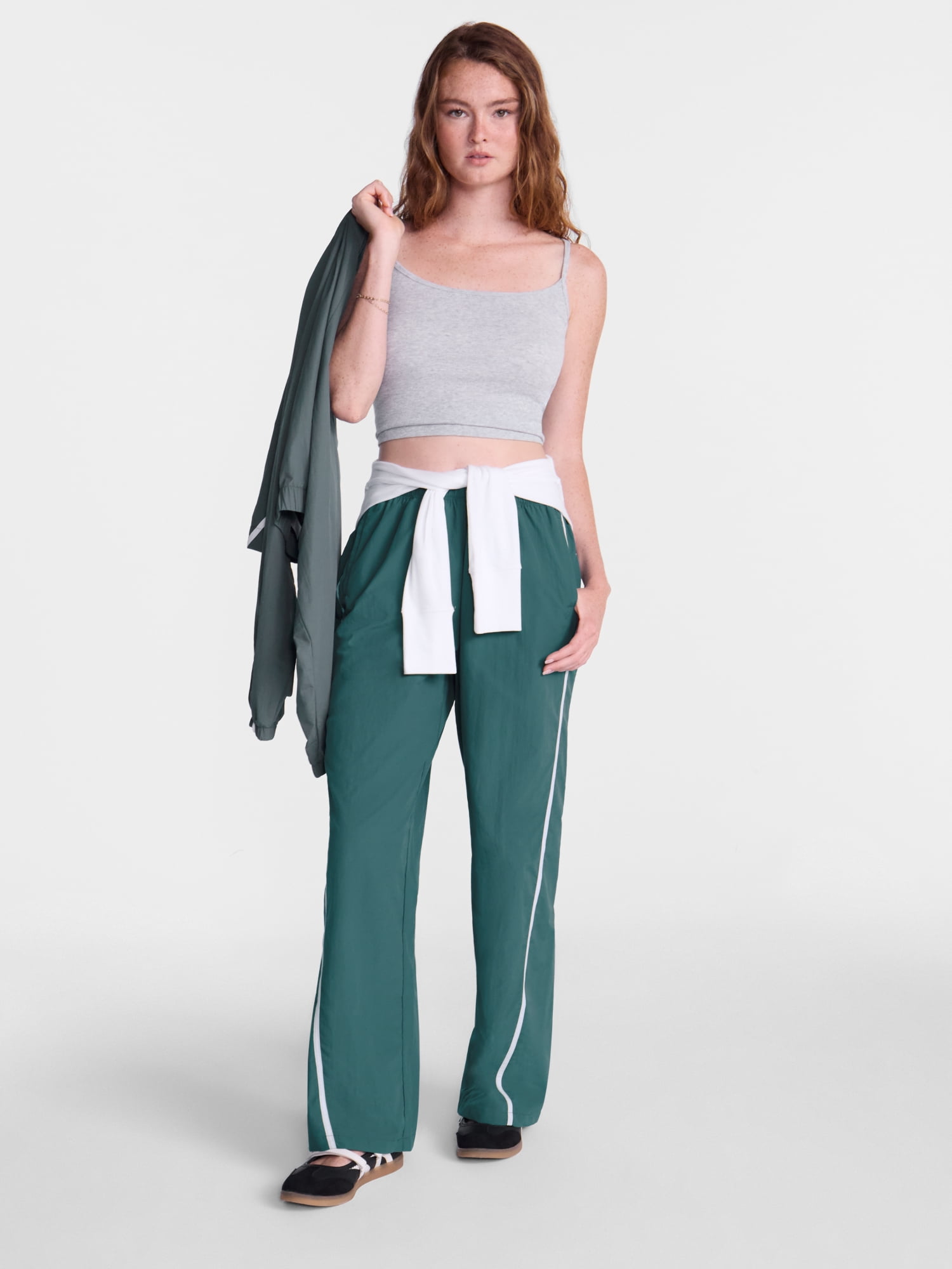 No Boundaries Nylon Track Pants, 29.5'' Inseam, Women's XXS-XXL