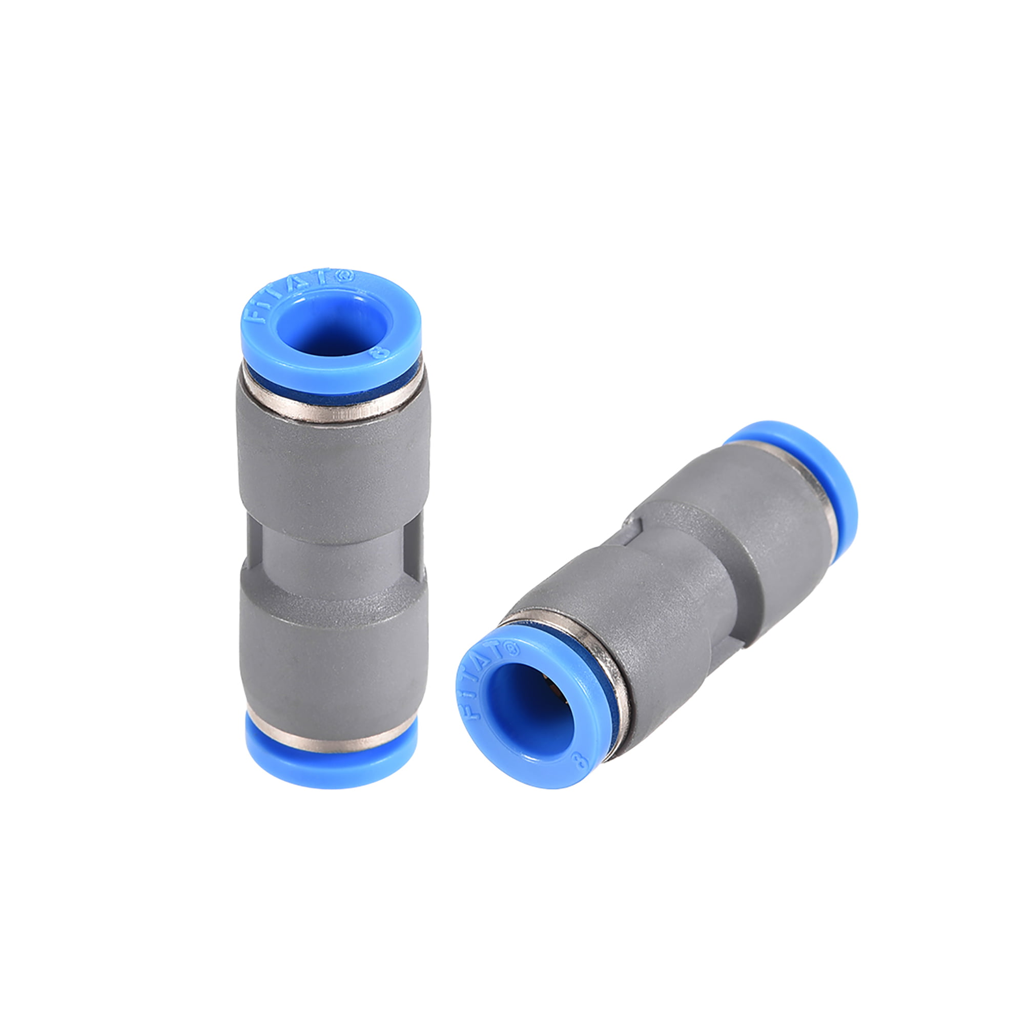 Straight Push Connectors 8mm Quick Release Pneumatic Connector Plastic Quick Release Button Connectors Telescoping Tubing