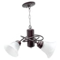 thumbnail image 3 of Candil De Techo Luz Ideal, Átomo 3 Brazos Pantalla Cristal., 3 of 4