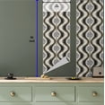 thumbnail image 5 of Ambesonne Vintage Peel & Stick Wallpaper for Home, Abstract Roses Wavy Retro, 13"x36", Charcoal Grey and Mustard, 5 of 5