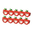 thumbnail image 2 of Rongfmy 10 Pieces Foldable Candy Boxes Paper Gift Packaging Box for Holiday Birthday Red, 2 of 9