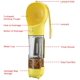 thumbnail image 3 of Botella de agua portátil multifuncional para perros con recipiente para beber, comer y recoger basura, 3 of 5