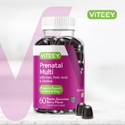 VITEEY Prenatal Vitamins Gummies, Womens Multivitamin Pregnancy Support, Berry Flavor, 60 Ct