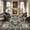 Black, variant on ATHOPE 5x7 Area Rugs for Living Room Bedroom, Washable Soft Rug with Non-Slip Backing, Large Floral Vintage Distress Print Pattern Carpet, Green