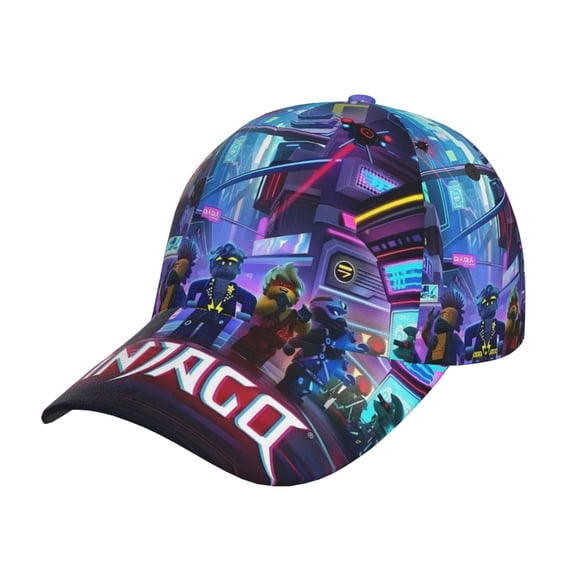 Ninjago Hat Baseball Cap Adjustable Snapback Cap for Men and Women Black