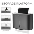 thumbnail image 5 of Plussen Multi-Fold Paper Towel Dispenser Wall-Mounted for Home & Commerical, Black, 5 of 7