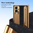 thumbnail image 5 of COAROVER PU Leather Hard PC Hybrid Case for Samsung Galaxy Z Fold8 with Stylus Pen Holder Built-in Screen Protector & Kickstand,Hinge Protection Cover,A, 5 of 8