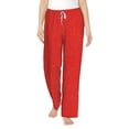 thumbnail image 2 of Picia Red Glitter Womens Soft Woven Cotton Elastic Waistband Sleep Pajama Pant Lounge Sleep Pant With Pockets And Drawstring-X-Large, 2 of 9