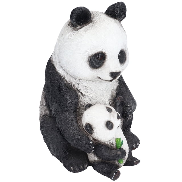 Estatua de jardín de panda simulación dinámica ágil Adornos de panda Protector solar a prueba de agua para decoración de escritorio ANGGREK Otros