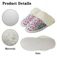 thumbnail image 6 of Chririnla Colorful Dog Paw Fuzzy House Slippers for Women Non-Slip House Shoes with Fur Edges Warm Plush Bedroom Shoes for Winter Home, 6 of 7