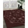 thumbnail image 3 of Ahgly Company Machine Washable Indoor Rectangle Transitional Chocolate Brown Area Rugs, 7' x 9', 3 of 7